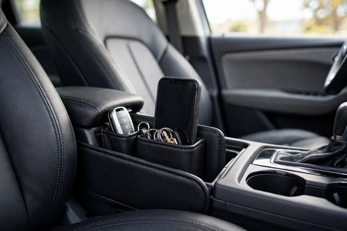 GapGuard™ Car Seat Gap Filler Organizer — Premium PU Leather